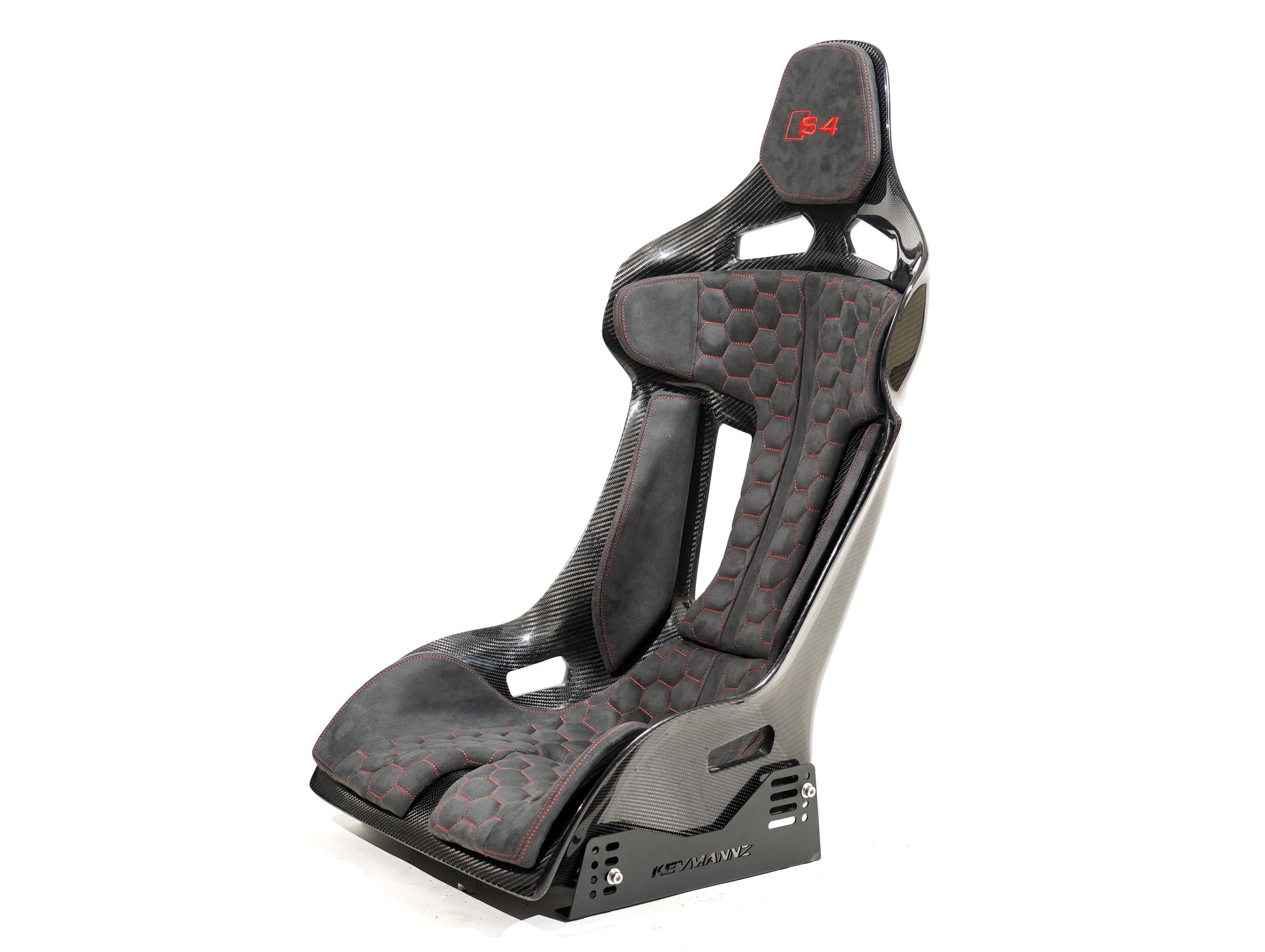 Bespoke performance meets premium luxury. We are proud to introduce this custom configuration for the KevMannz GT-Max Non-Reclinable Carbon Fiber Bucket Seat.
This pair features Charcoal color Alcantara padding, perfectly accented by an intricate Red honeycomb stitching pattern Audi style. We finished this build with distinct Audi S4 logo stitching for the ultimate personal touch. π
Upgrade your ride with the best. DM for inquiries.